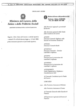 Ministero del Lavoro, della