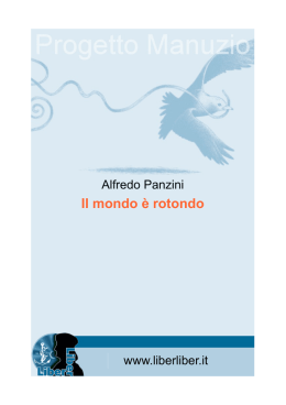 Il mondo &egrave; rotondo