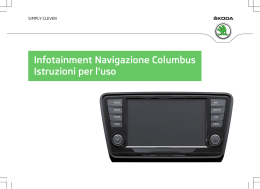Infotainment Navigazione Columbus Istruzioni per l`uso
