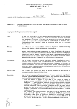 Delibera 05 Agosto 2003,N.1738