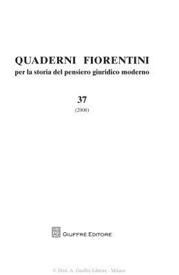 Volume completo - Centro Studi per la Storia del Pensiero Giuridico