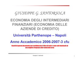 giuseppe g. santorsola - Università degli studi di Napoli