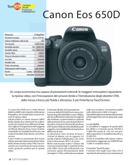 Canon Eos 650D - Fotografia.it