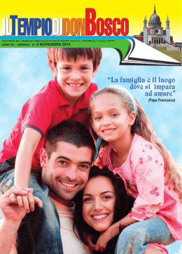 La famiglia &egrave; il luogo dove si impara ad amare