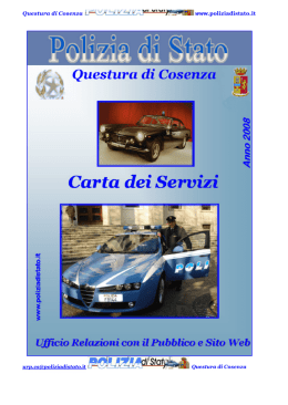 ufficio relazioni con il pubblico - Questure sul web