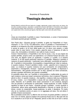 Theologia deutsch - Tommaso Nuovo: viaggio spirituale