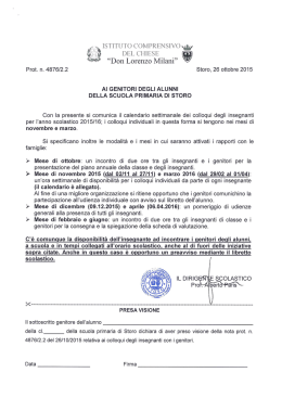 sp storo - istituto comprensivo del chiese