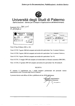 Universit&agrave; degl Studi di Palermo - Universit&agrave; degli Studi di Palermo