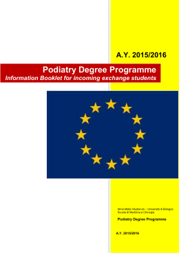 Podiatry Degree Programme