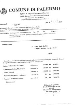 Ufﬁcio di Staff del Segretario Generale