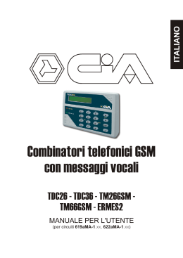 Combinatori telefonici GSM con messaggi vocali