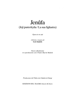 una drammaturgia di timbri