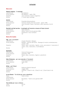 5 melologhi Commissione Rai-Radiotre Prima assoluta Rai Radiotre