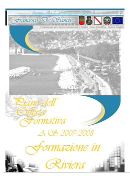 P.O.F. 2007-2008 - isis "francesco de sanctis"
