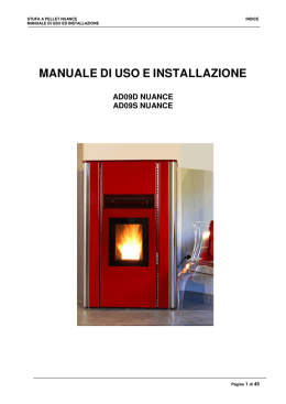 manuale di uso e installazione