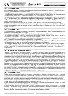introduzione allgemeine informationen introducci&oacute;n