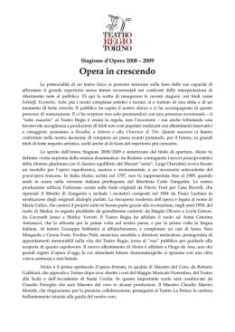 Opera in crescendo