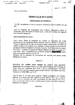 TRIBUNALE DI VASTd - Istituto Vendite Giudiziarie Abruzzo
