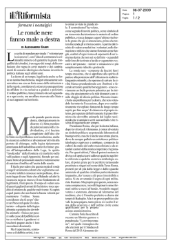 Le ronde nere fanno male alla destra