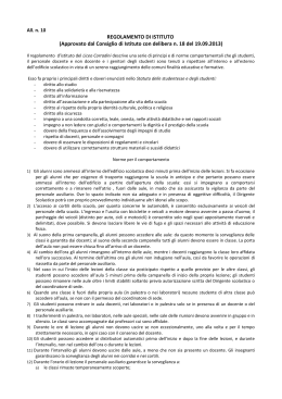 Regolamento d`Istituto - Liceo Statale "Corradini"