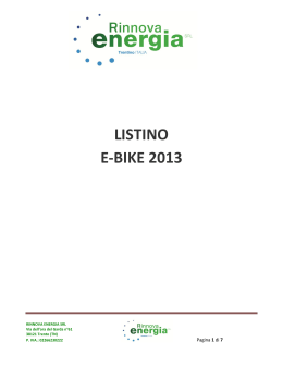 listino e-bike 2013