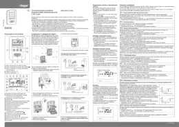 &para; Cronotermostato ambiente programmabile settimanalmente, 2 fili