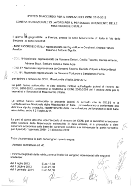 ipotesi rinnovo CCNL 2