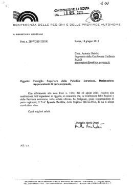 cousseumo NELLA SEDUT .s - Conferenza Stato