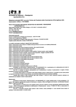 Rapporto annuo 2012 Ai sensi dell`Ordine del