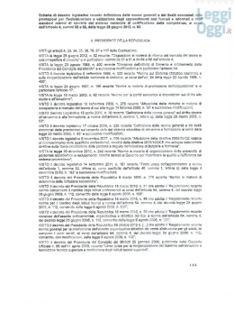 schema di decreto legislativo emanato dal governo lo