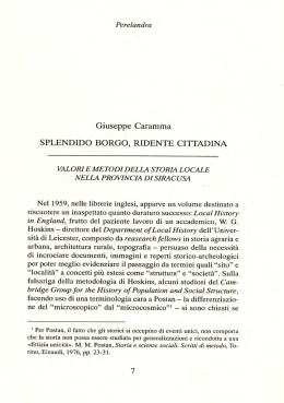 Splendido borgo, ridente cittadina