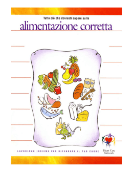 alimentazione corretta