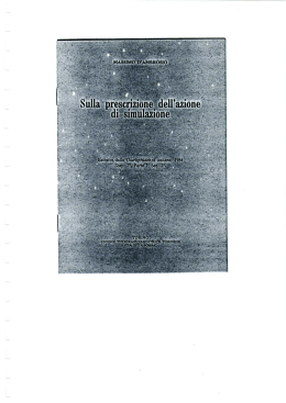 prescrizione della azione di simulazione