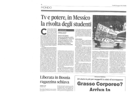Tv e potere, in Messico la rivolta degli studenti