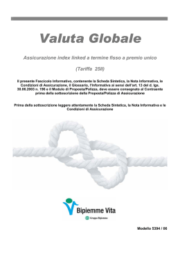 Valuta Globale - Bipiemme Vita
