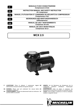 MANUALE D`USO E MANUTENZIONE Compressore d`aria