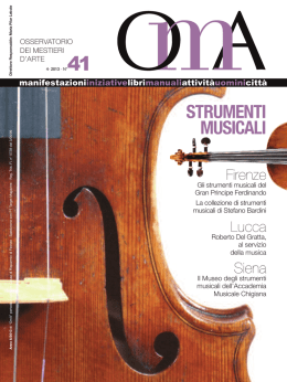 OmA n&deg; 41 - Osservatorio dei Mestieri d`Arte