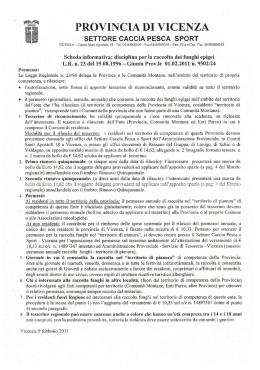 Scheda informativa