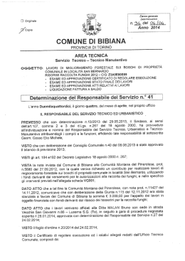 11 M. del eolea. - Albo pretorio e trasparenza
