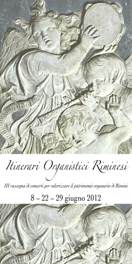 Itinerari Organistici Riminesi - 2012