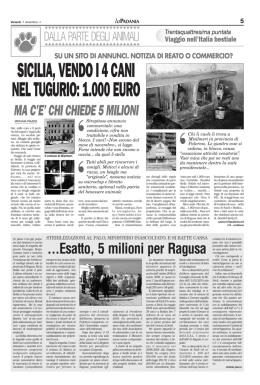 Sicilia Padania 30 maggio