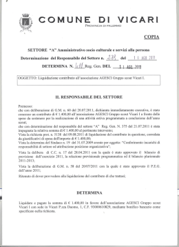 GNED 1 V] C - Comune di VICARI