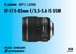 EF-S15-85mm f/3.5-5.6 IS USM