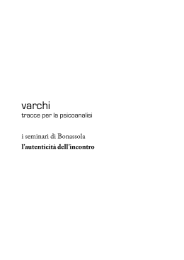 varchi - Il Ruolo Terapeutico di Genova