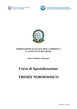 Trimix Normossico - Associazione subacquei Versilia