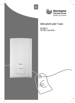 Eura 3 low NOx - manuale d`uso