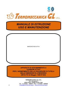 manuale depuratore - Termomeccanica GL