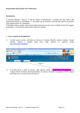 gestione organizzazioni di volontariato