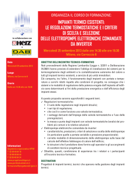 Programma - Collegio Periti Industriali delle province di Milano e Lodi