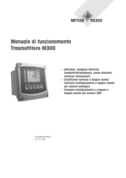 Manuale di funzionamento Trasmettitore M300